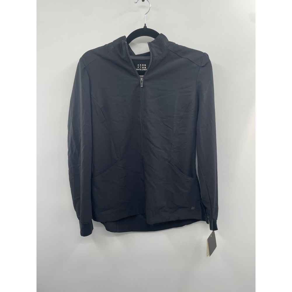 NWT‎ White Cross CRFT WJ704 Neck Zip Jacket Women's XS Black Long Sleeve Classic